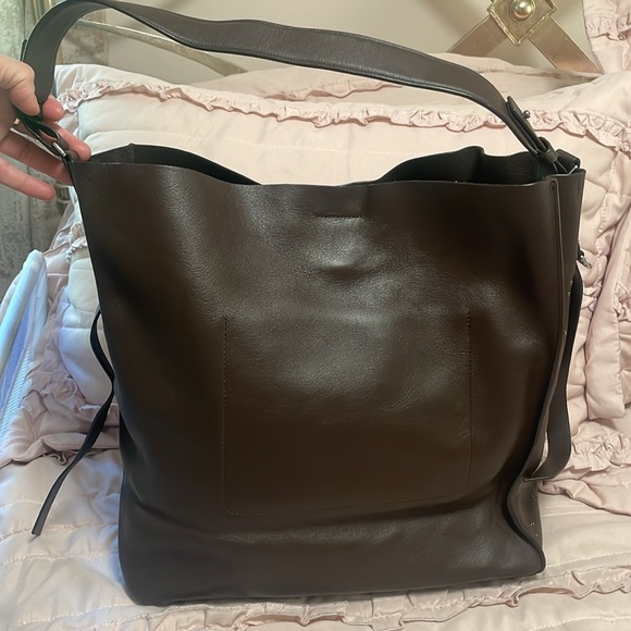 All saints brown stuffed tote - Picture 6 of 16